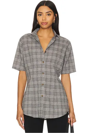 APRÈS Plaid Tailored Shirt in . Size S, XS, XXS.