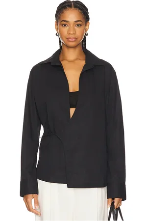 FAITHFULL THE BRAND Alliste Oversized Wrap Shirt in . Size M, S, XS.