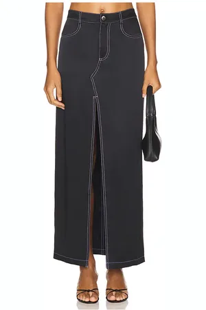 FLEUR DU MAL Silk Maxi Skirt in . Size 4, 6, 8.