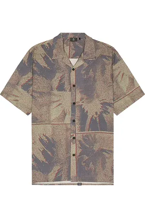 Thrills Everything in Formation Bowling Shirt in . Size S.