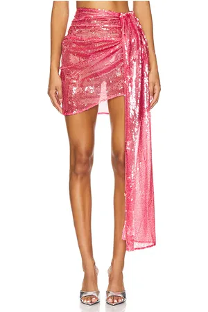 LAPOINTE Sequin Drape Mini Skirt in . Size 2, 8.