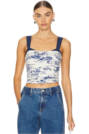 Free People Printed 2 Tone Tank in . Size S.
