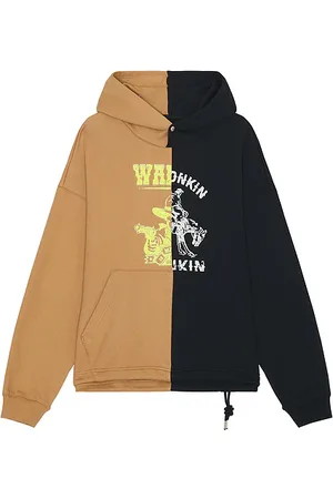 AFTER PRAY Opposition Half Panel Pullover Hoodie in . Size S.