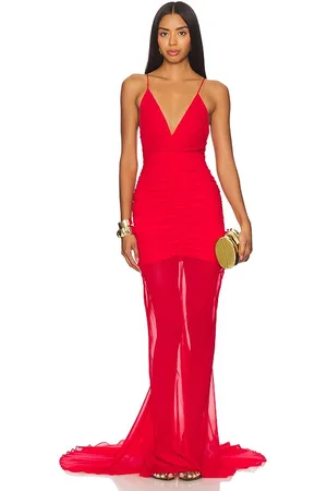 GIUSEPPE DI MORABITO Gathered Dress With Train in . Size 38, 40.