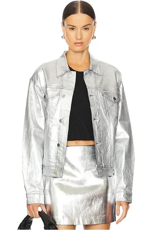 RTA Odelia Oversized Denim Jacket in . Size S.