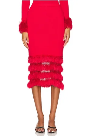 ANDREEVA Knit Skirt With Handmade Details in . Size L, S, XS.