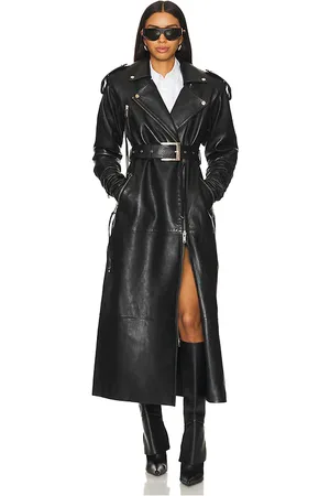 Retrofete Knightley Leather Trench Coat in . Size S, XXS.