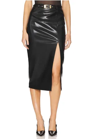 Generation Love Kiva Faux Leather Midi Skirt in . Size 10, 2, 4, 6.