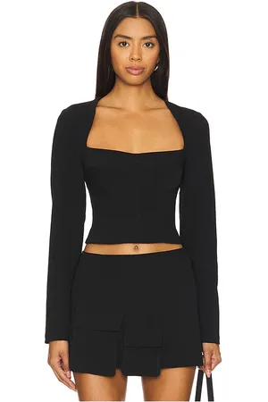 Camila Coelho Millie Long Sleeve Top in . Size M, S, XL, XS, XXS.