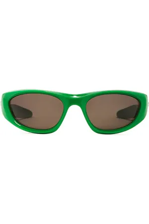 Bottega Veneta Mixed Materials Sunglasses in .