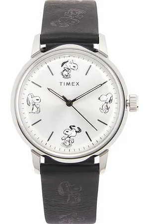 Timex Marlin Automatic Peanuts Sketch 40mm Leather Strap Watch in .