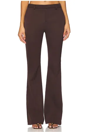 SER.O.YA Elvira Heavy Satin Flare Trouser in . Size 10, 2, 4, 8.