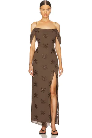 LPA Yvanna Embroidered Maxi Dress in . Size S, XS, XXS.