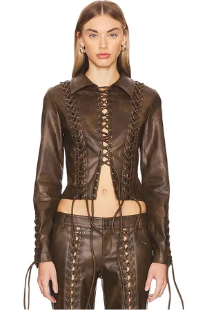 LOBA Amantilla Faux Leather Jacket in . Size XXS.