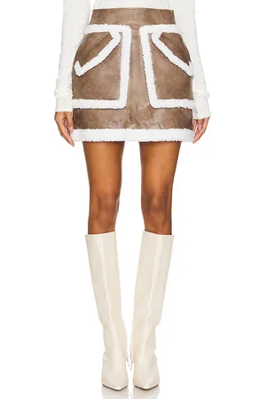 AKNVAS Cherry Sherpa Skirt in . Size 10, 2, 4, 6, 8.