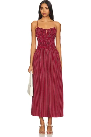 FAITHFULL THE BRAND Aya String Midi Dress in . Size S.