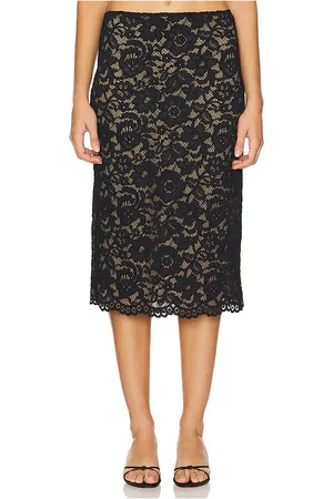 LPA Ebony Midi Skirt in . Size M, S, XS, XXS.