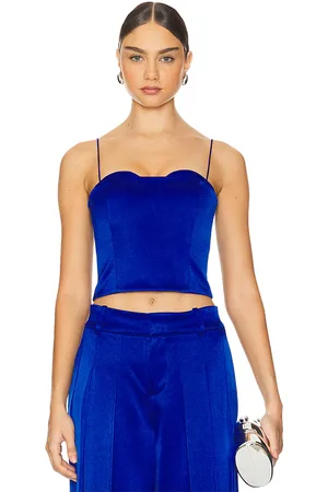 ALICE+OLIVIA Ada Bustier Cropped Top in . Size 2, 6.