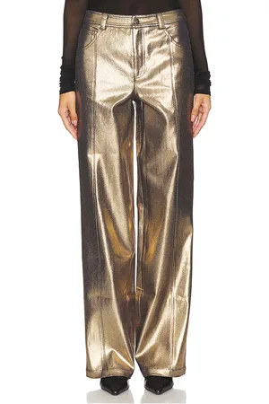 Cinq A Sept Gold Coated Francine Pant in . Size 2, 4, 6, 8.