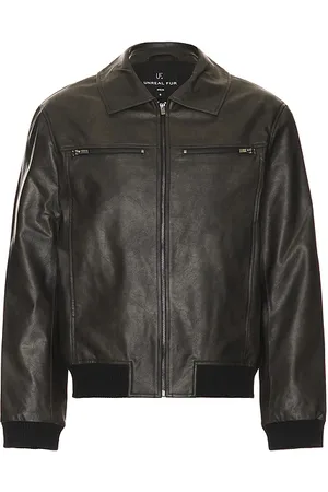Unreal Fur Leather Dusk Jacket in . Size L, S.