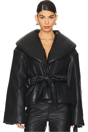 ROTATE Belted Puffer Jacket in . Size 40.