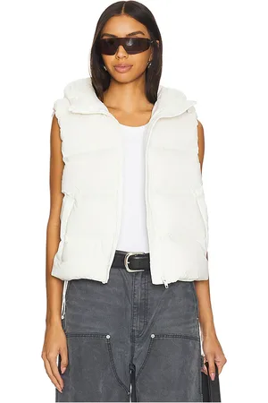 Alexander Wang Jacquard Channel Cropped Puffer Vest in . Size S.