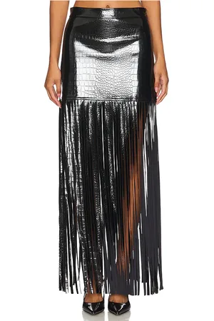 Osis Libby Embossed Faux Leather Skirt in . Size XS.