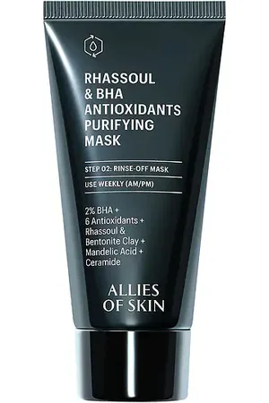 Allies of Skin Rhassoul & BHA Antioxidants Purifying Mask in .