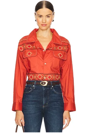 Found X REVOLVE Embroidered Button Up Shirt in . Size L. Also in M, S.