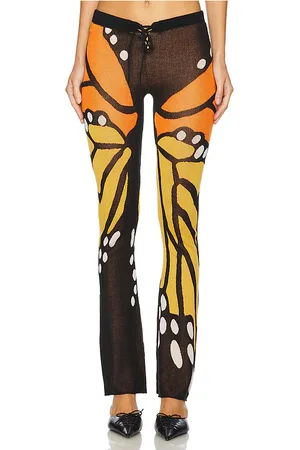 1XBLUE Butterfly Trousers in . Size S.