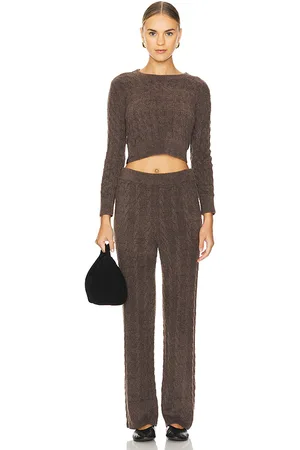 Barefoot Dreams X REVOLVE CozyChic Lite Cable Pullover & Pant Set in . Size M, S, XL, XS.