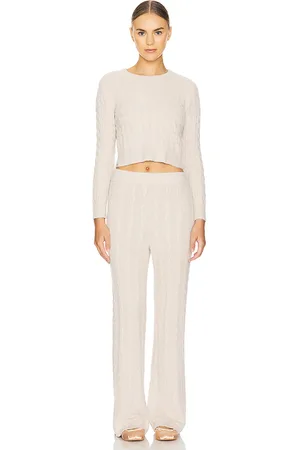 Barefoot Dreams X REVOLVE CozyChic Lite Cable Pullover & Pant Set in . Size M, S, XL, XS.