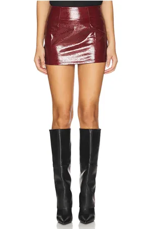 superdown Ethel Faux Leather Skirt in . Size M, S, XS.