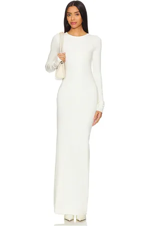 ÉTERNE Long Sleeve Crewneck Maxi Dress in . Size M, S, XS.