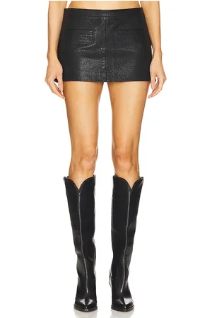 Understated Leather Perfect Micro Mini Skirt in . Size M, S.
