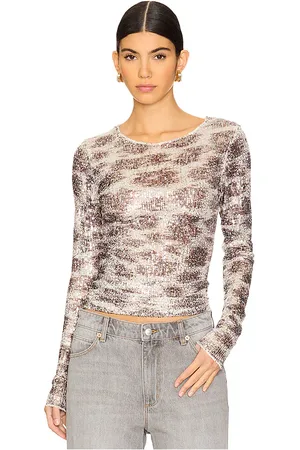 Free People X Intimately FP Printed Gold Rush Long Sleeve in . Size M, S, XL.