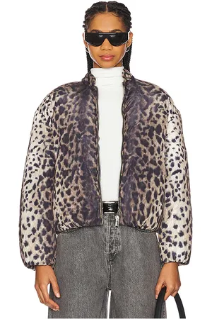 Apparis Leni Leopard Padded Bomber in . Size M, S, XL, XS.