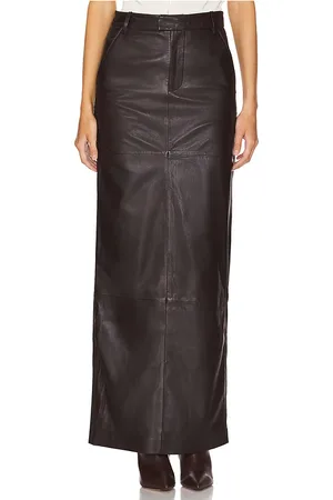 Camila Coelho Anabella Leather Maxi Skirt in . Size S, XL, XS.
