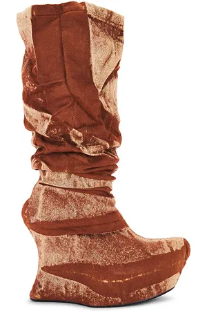 Masha Popova Drapey Slouch Boots in . Size 39.