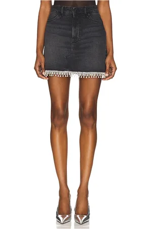 GOOD AMERICAN Aline Skirt With Crystal Trim in . Size 16, 2.