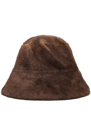 Adrienne Landau The Uptown Faux Fur Bucket Hat in .