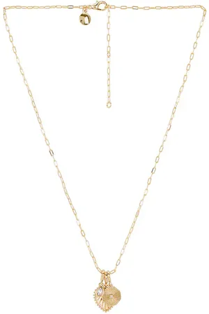 Baublebar Heart Cluster Charm Necklace in .