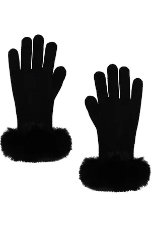 Adrienne Landau The Lucie Faux Fur Glove in .