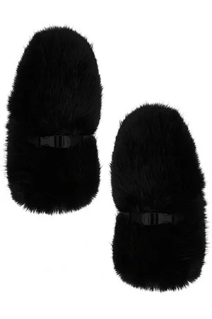JOCELYN Faux Fur Mittens in .
