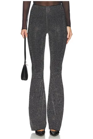 GOOD AMERICAN Crystal Pull On Flare Leggings in . Size 5X, L, M, S.