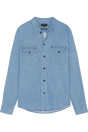 Vince Double Patch Pocket Long Sleeve Shirt in . Size M, S, XL/1X.