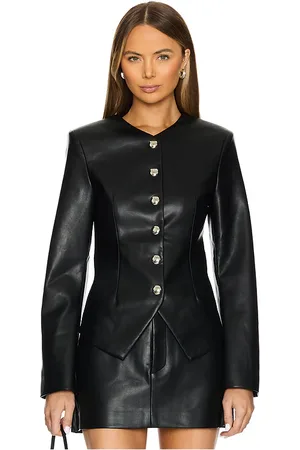 SER.O.YA Gloria Faux Leather Jacket in . Size S, XS.