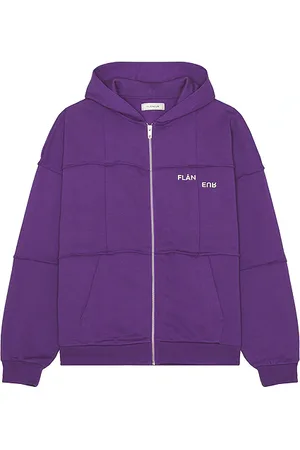 FLÂNEUR Cut And Sew Zip-up Hoodie in . Size M, XL/1X.