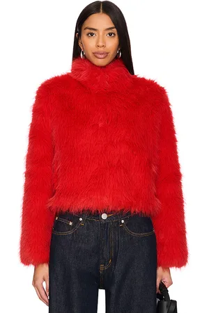 Adrienne Landau X Revolve Faux Fox Fur Jacket in . Size M, S.