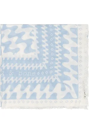 RAG&BONE Astra Swiggly Scarf in Pale Blue in .